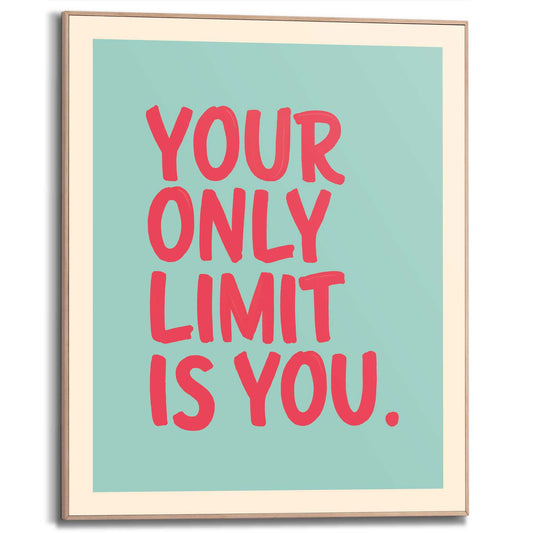 Framed Poster No Limits 50x40