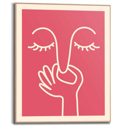 Framed Poster Stinky Red 50x40