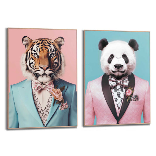 Framed Poster Beau Tie Set 70x50