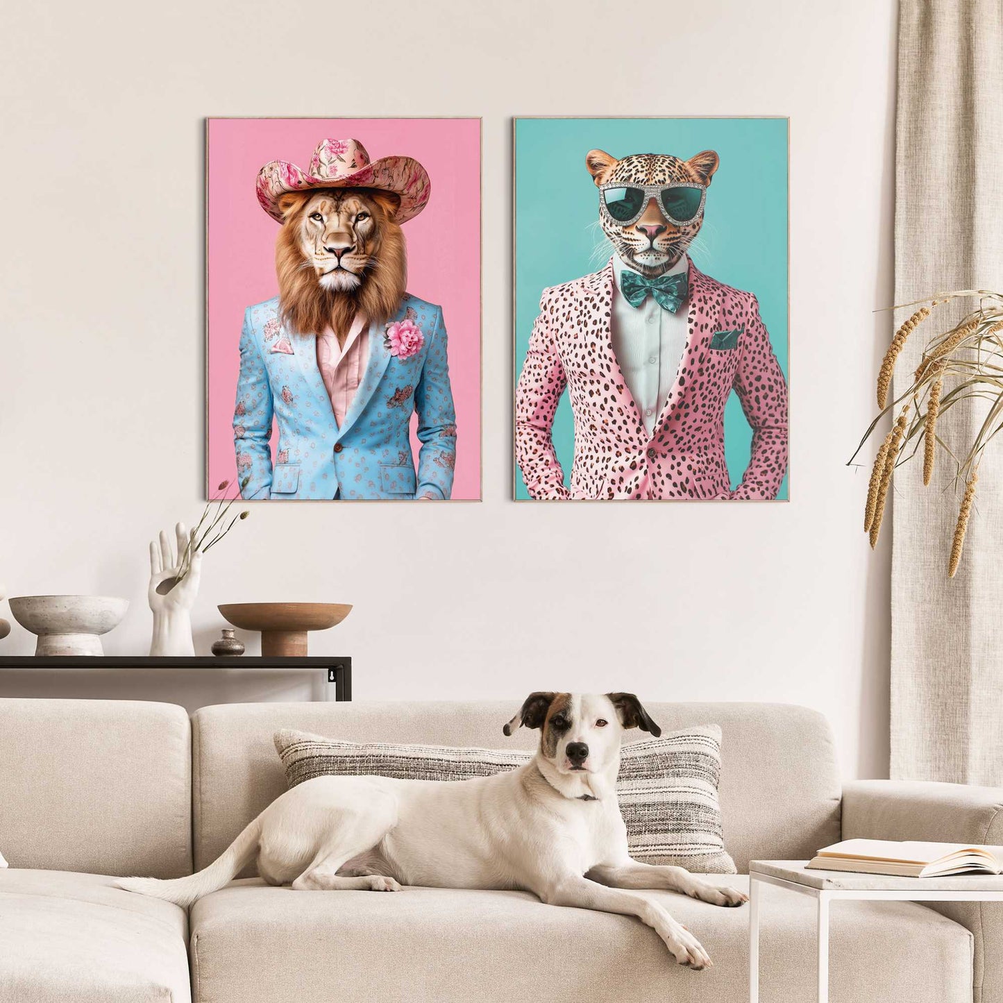 Framed Poster Savanna Dressed Set 70x50