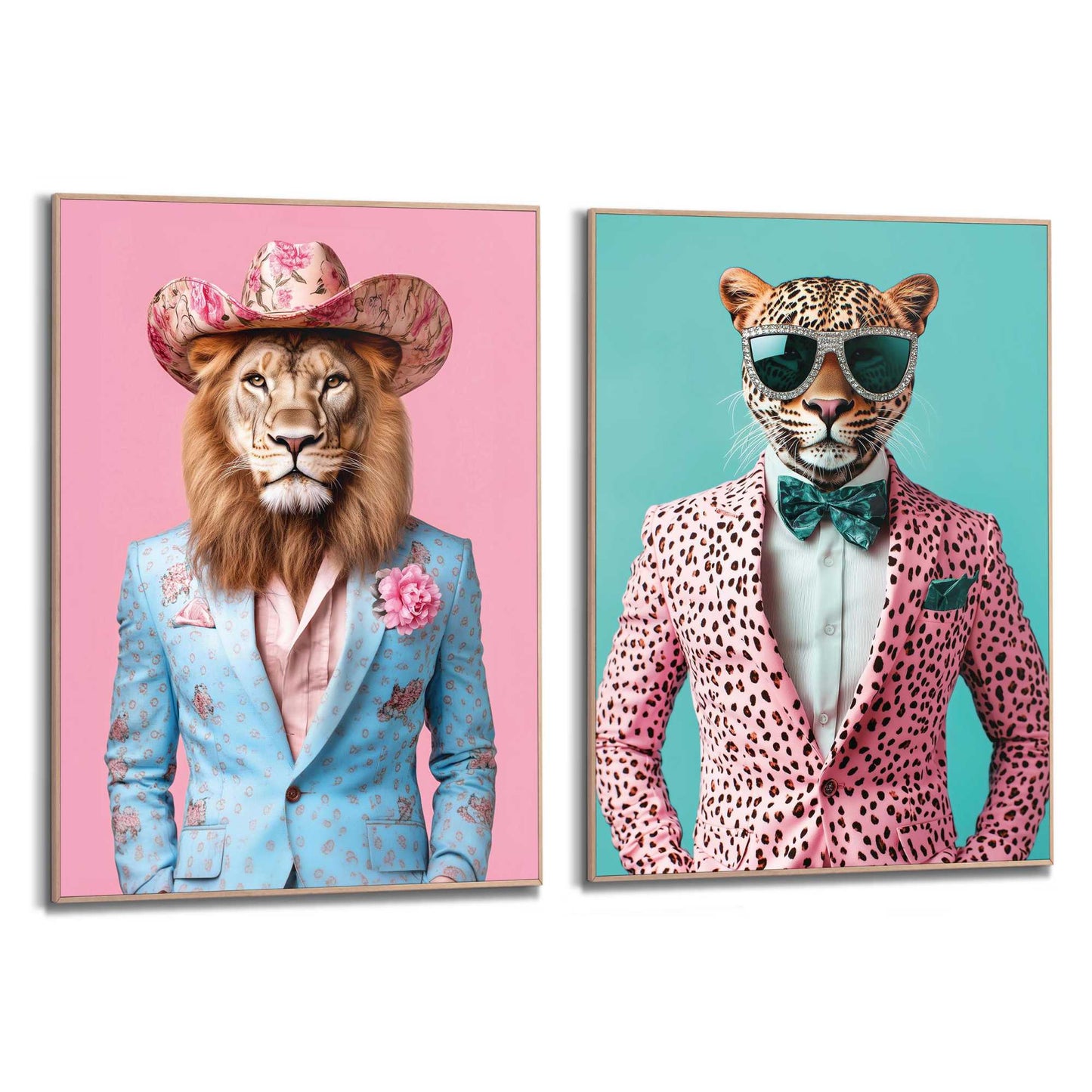 Framed Poster Savanna Dressed Set 70x50