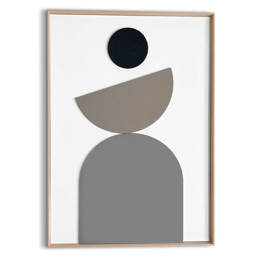 Handmade Art Floating Circle 70x50