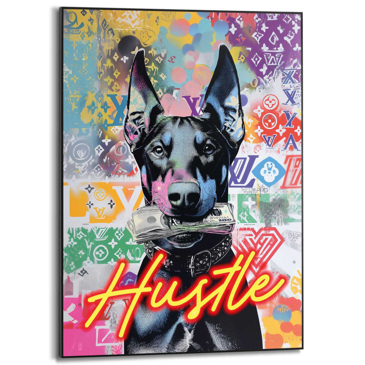 Framed Poster Hustle 70x50