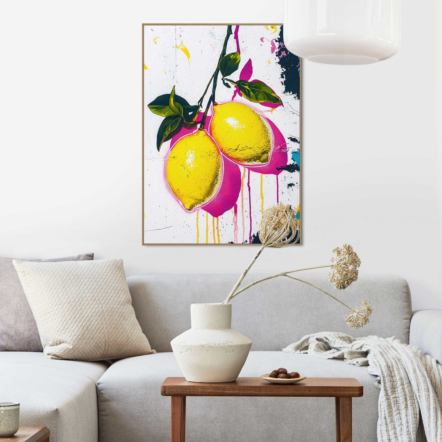 Framed Poster Lemon Colours 70x50