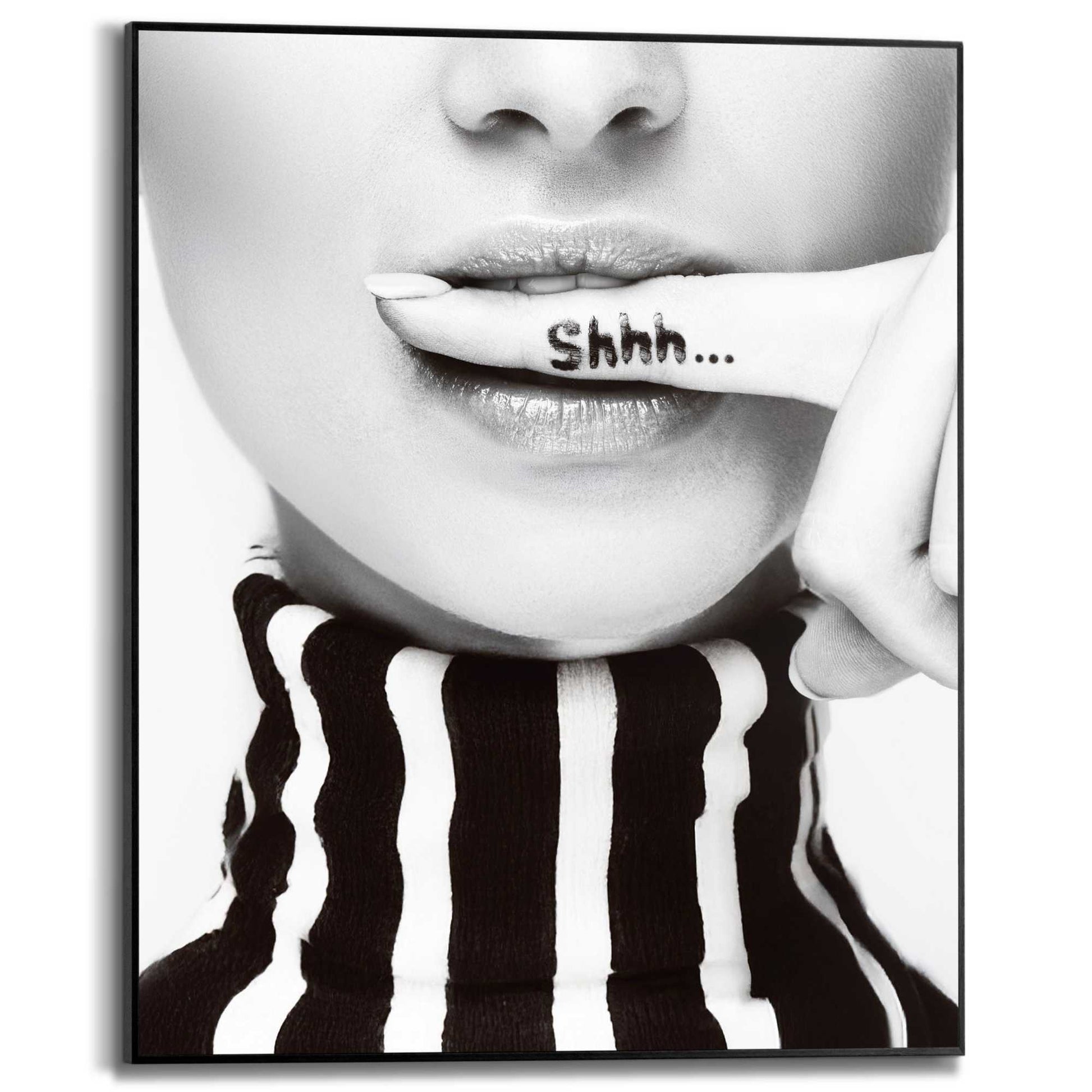 Framed Poster Striped Turtle Neck 50x40