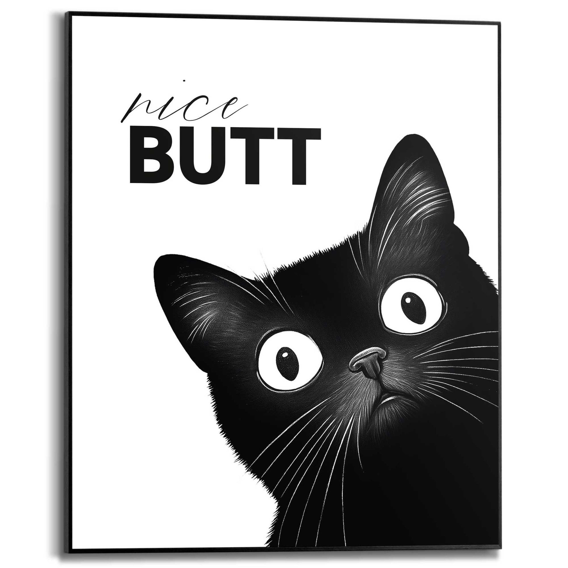 Framed Poster Nice Cat 50x40