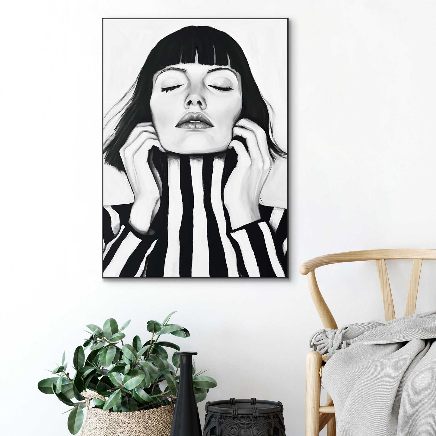 Framed Poster Turtle Neck  70x50