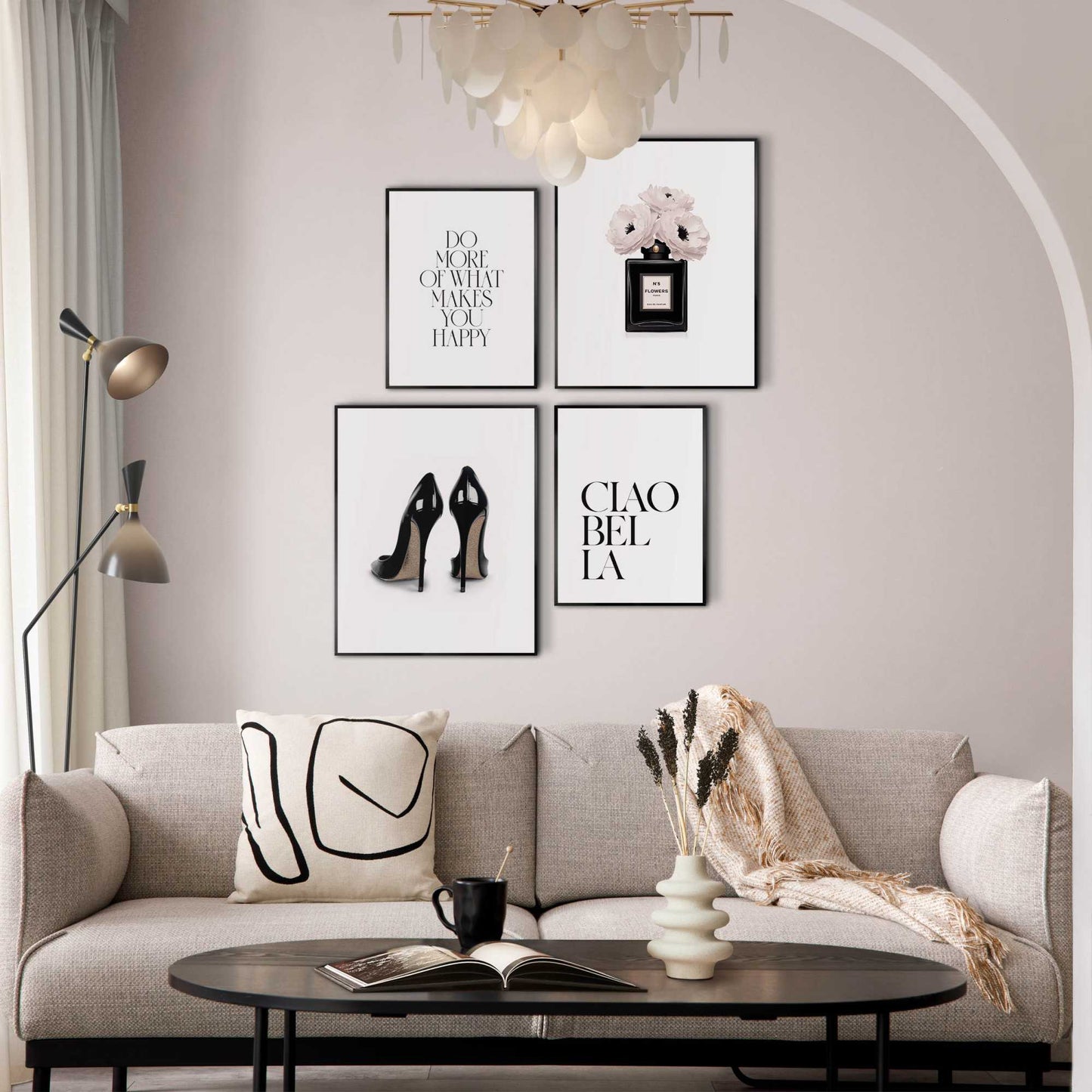 Framed Poster Beauty Mix Set 50x40