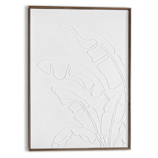 Handmade Art Palm Leaf Contours 70x50