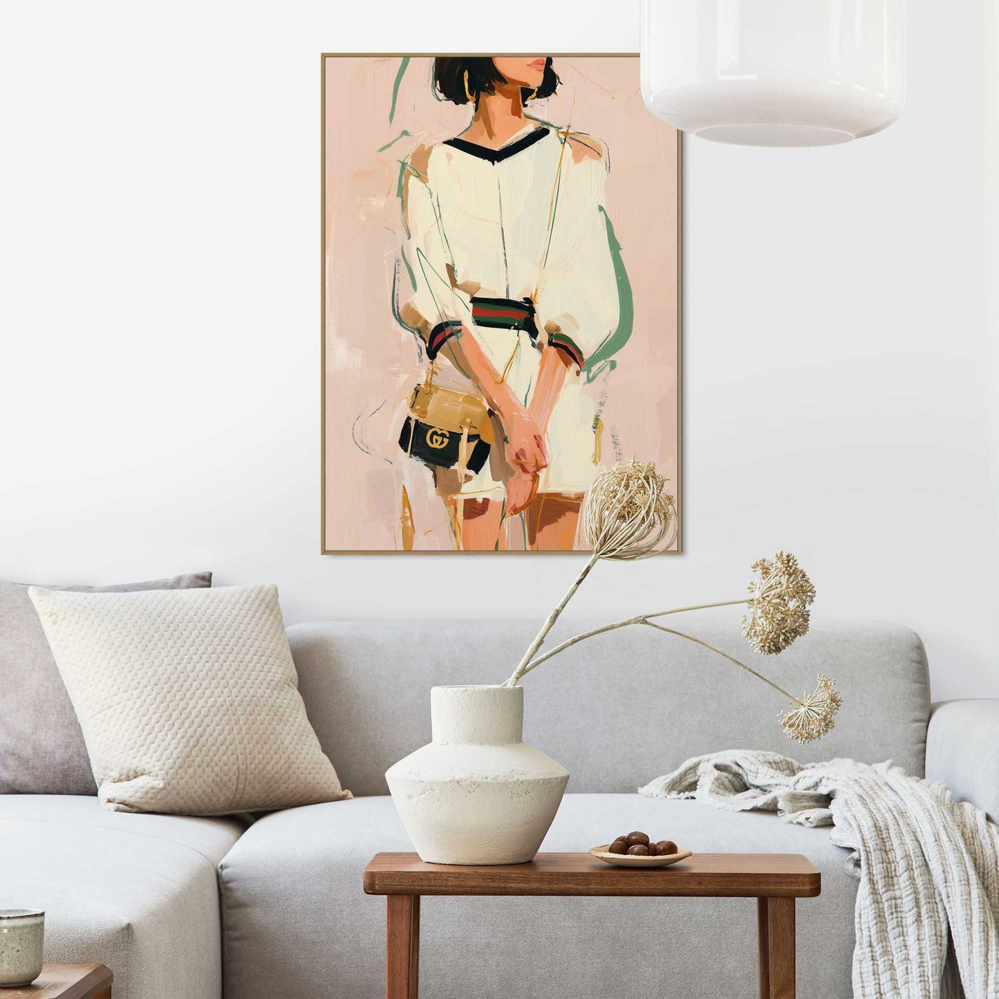 Framed Poster Fashion Pose - sketch 70x50