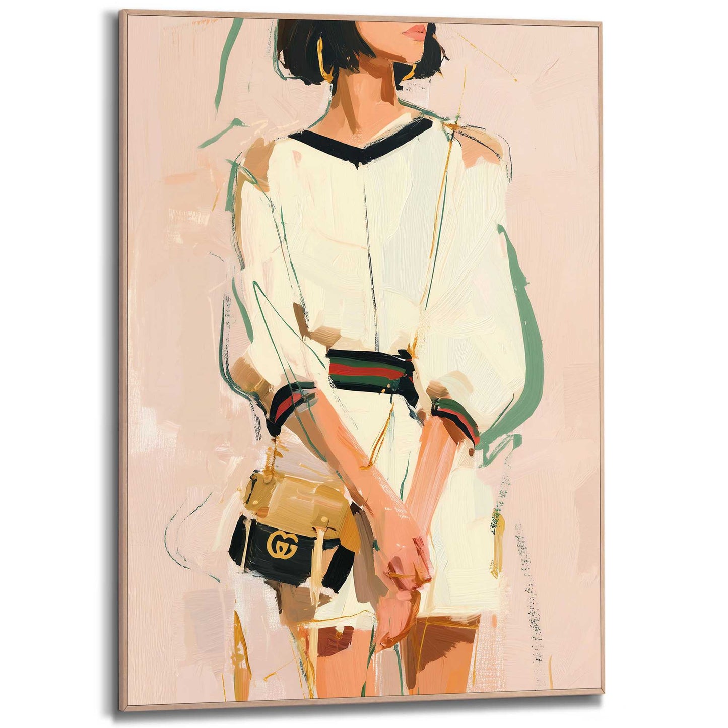 Framed Poster Fashion Pose - sketch 70x50