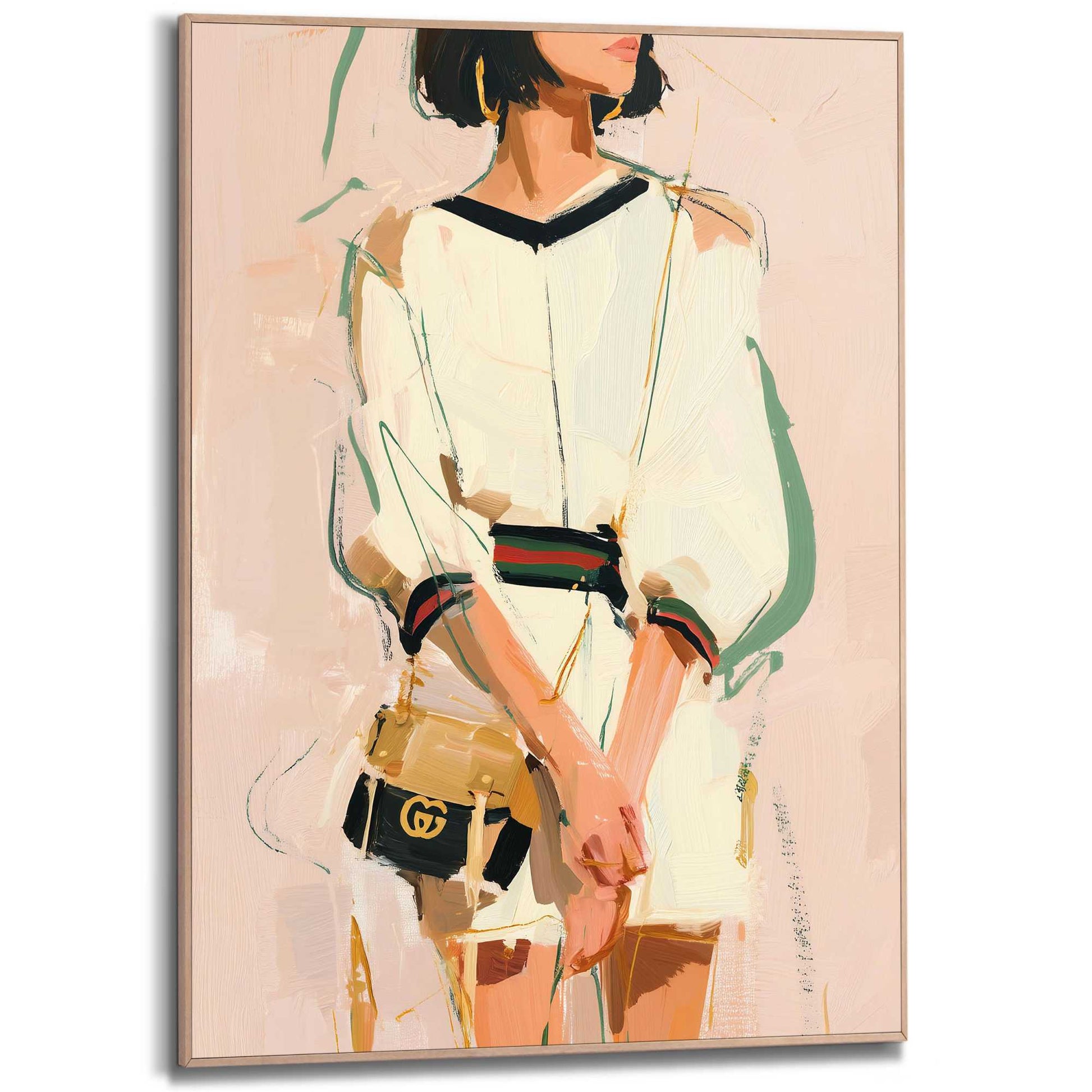Framed Poster Fashion Pose - sketch 70x50