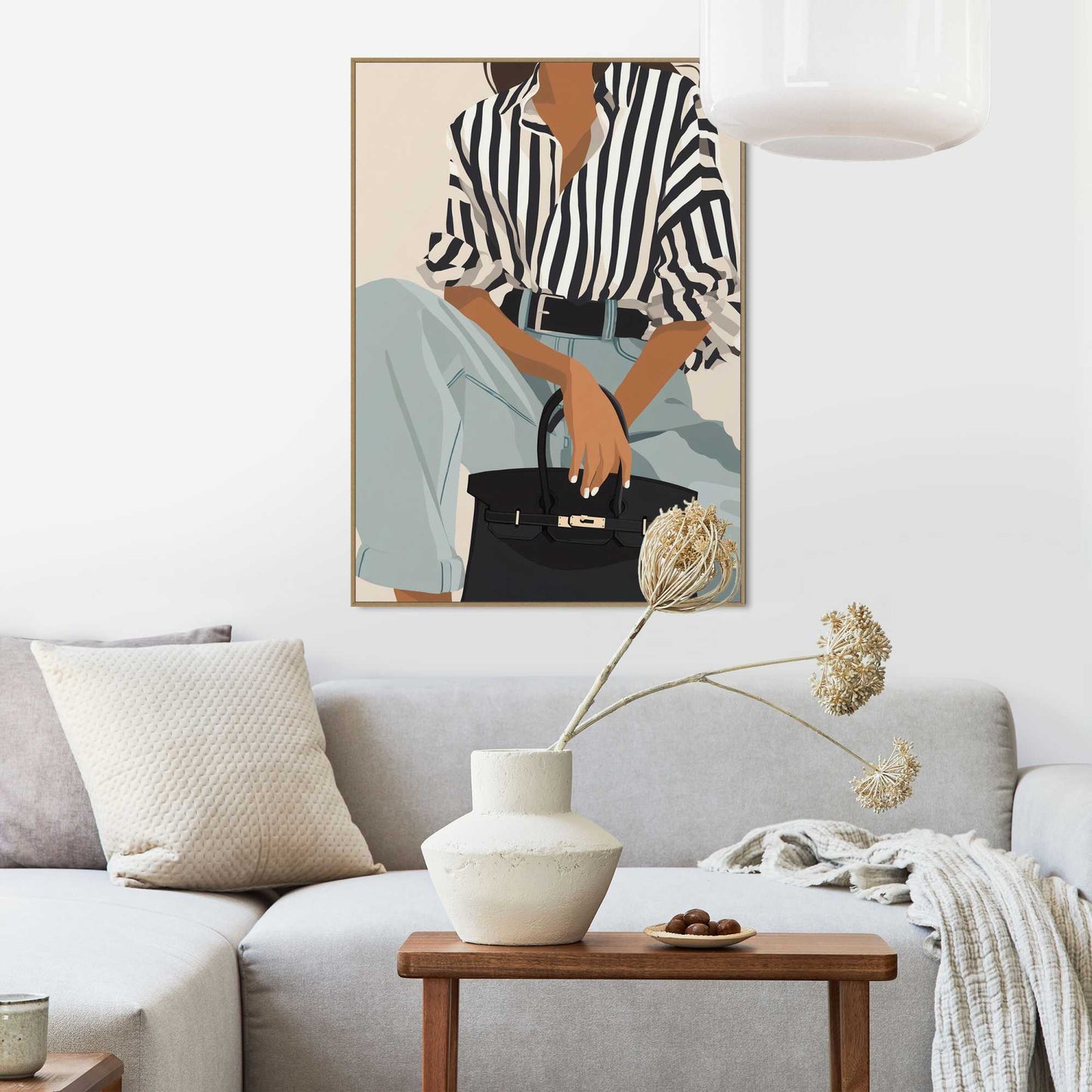 Framed Poster Fashion Pose - jeans 70x50