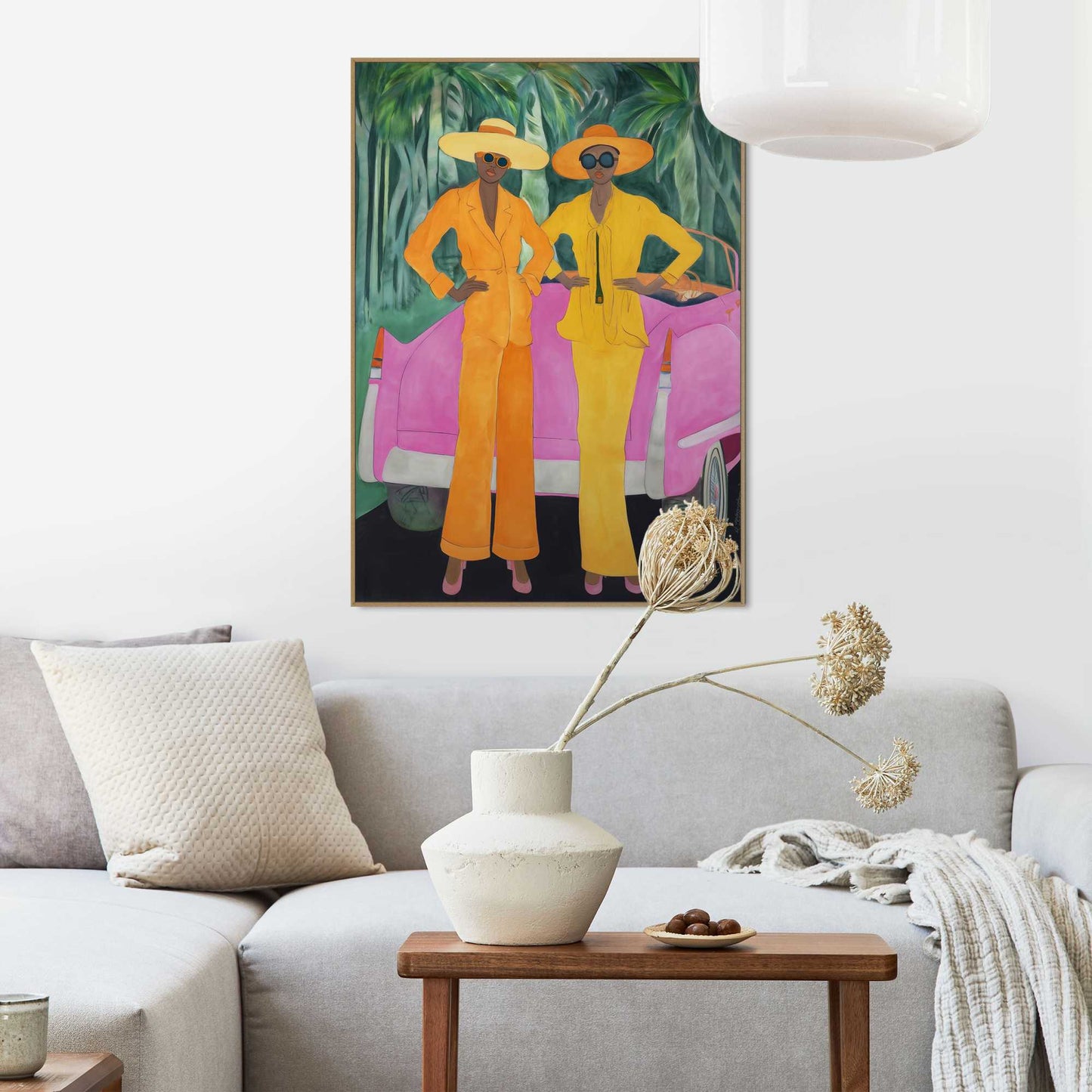 Framed Poster Tropical Duo 70x50