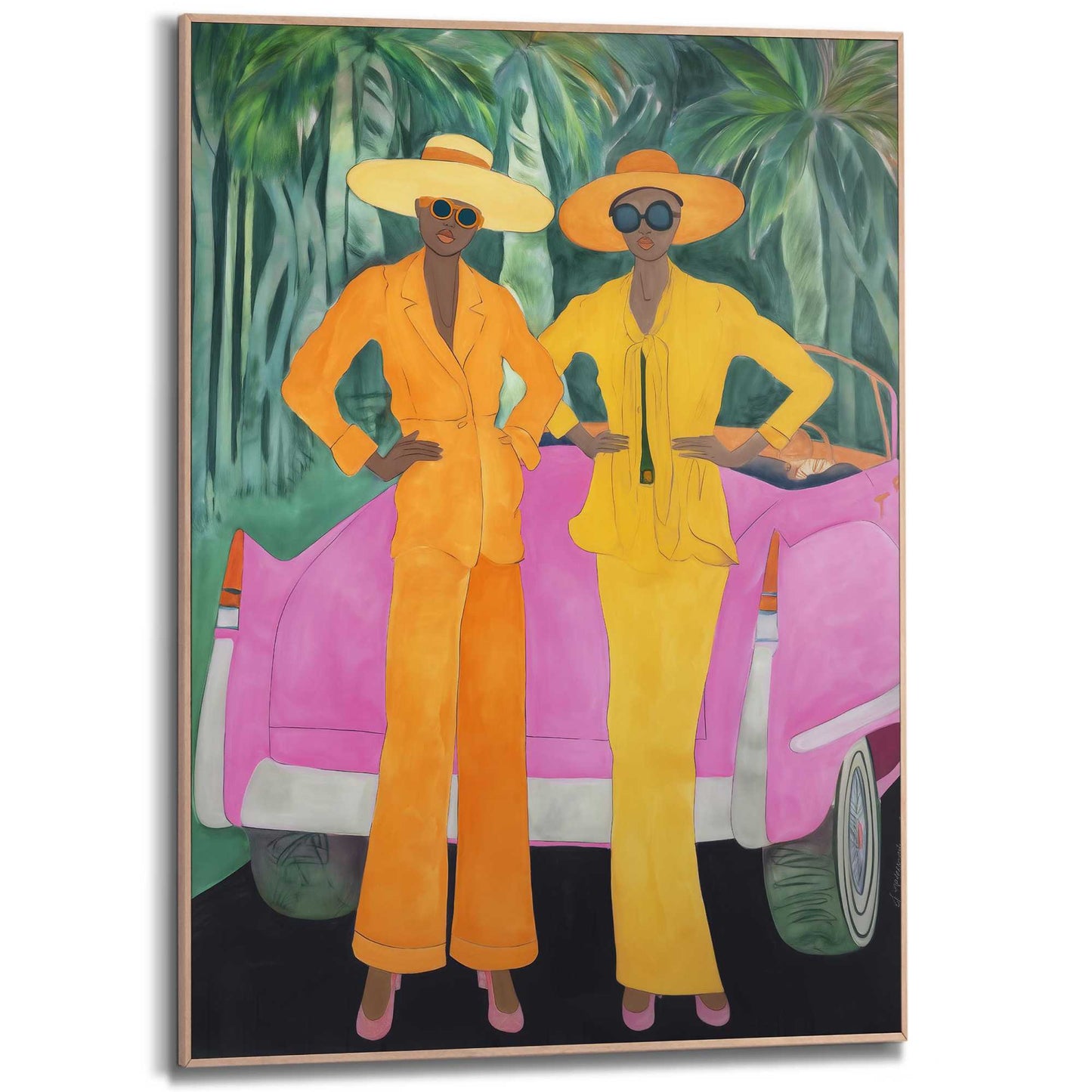 Framed Poster Tropical Duo 70x50