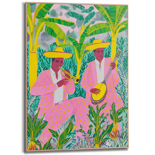 Framed Poster Tropical Music 70x50