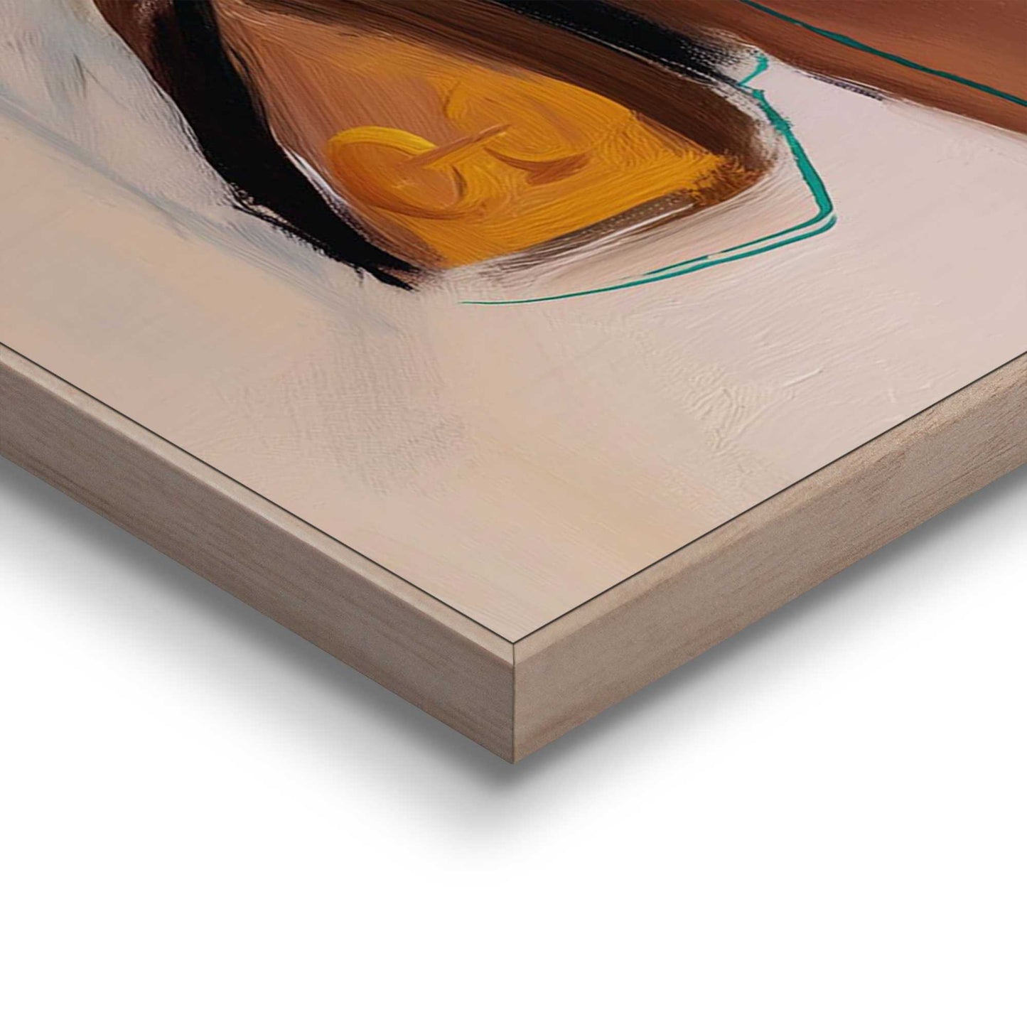 Framed Poster Fashion Pose - yellow shorts 70x50