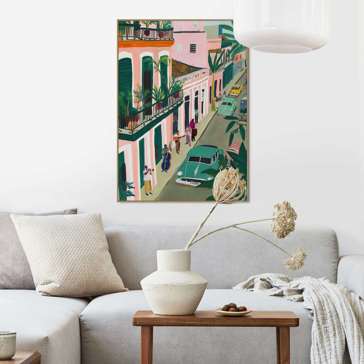Framed Poster Havana Street - left 70x50
