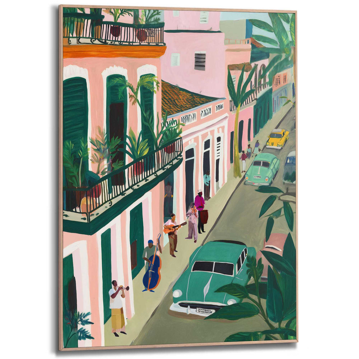 Framed Poster Havana Street - left 70x50