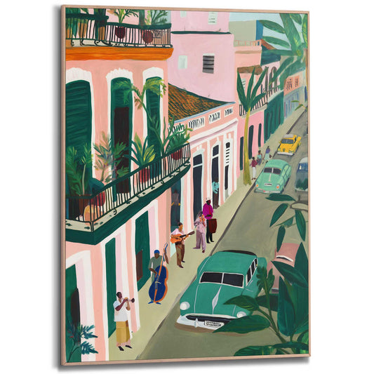 Framed Poster Havana Street - left 70x50