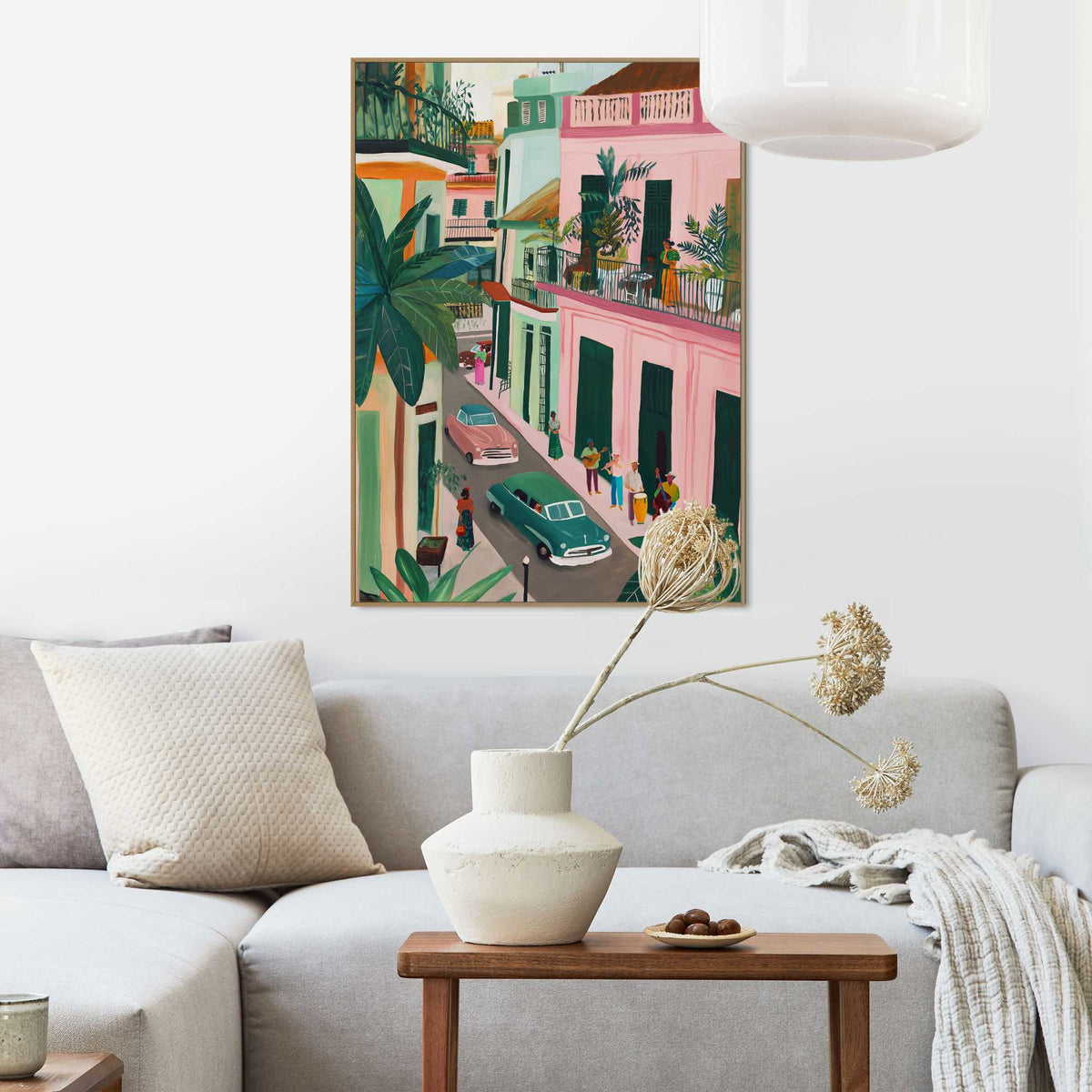 Framed Poster Havana Street - right 70x50