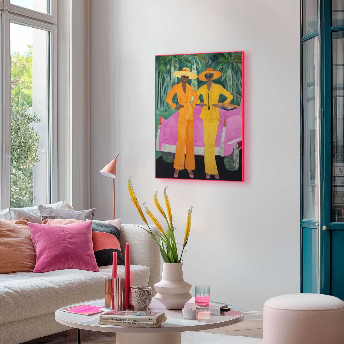 Framed Poster Tropical Duo 70x50