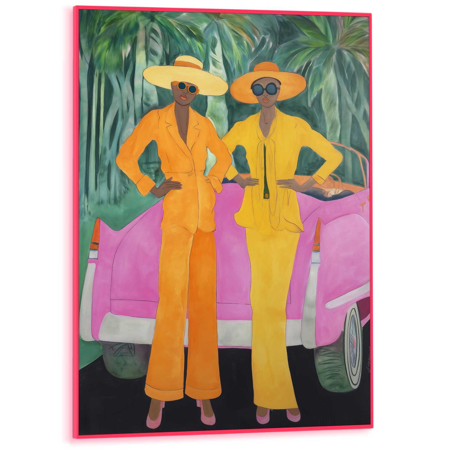 Framed Poster Tropical Duo 70x50