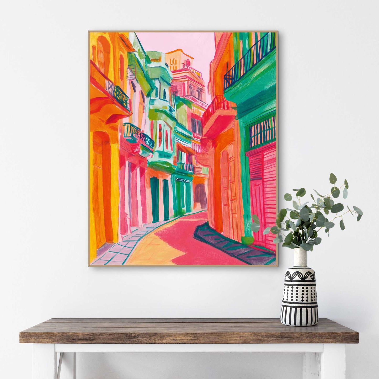 Framed Poster Havana Colour Street 50x40
