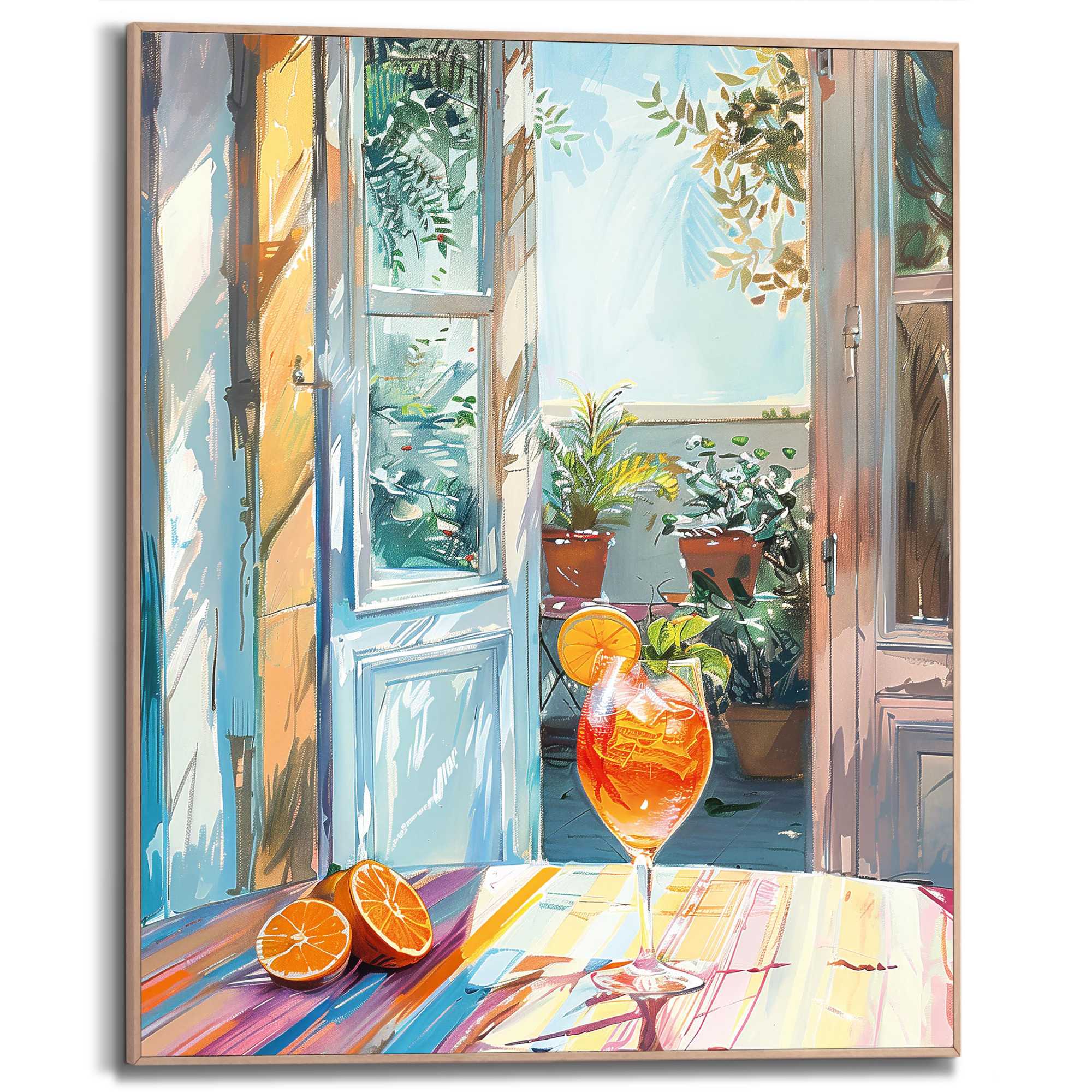 Framed Poster Summer Vibes 50x40 – Orangewallz