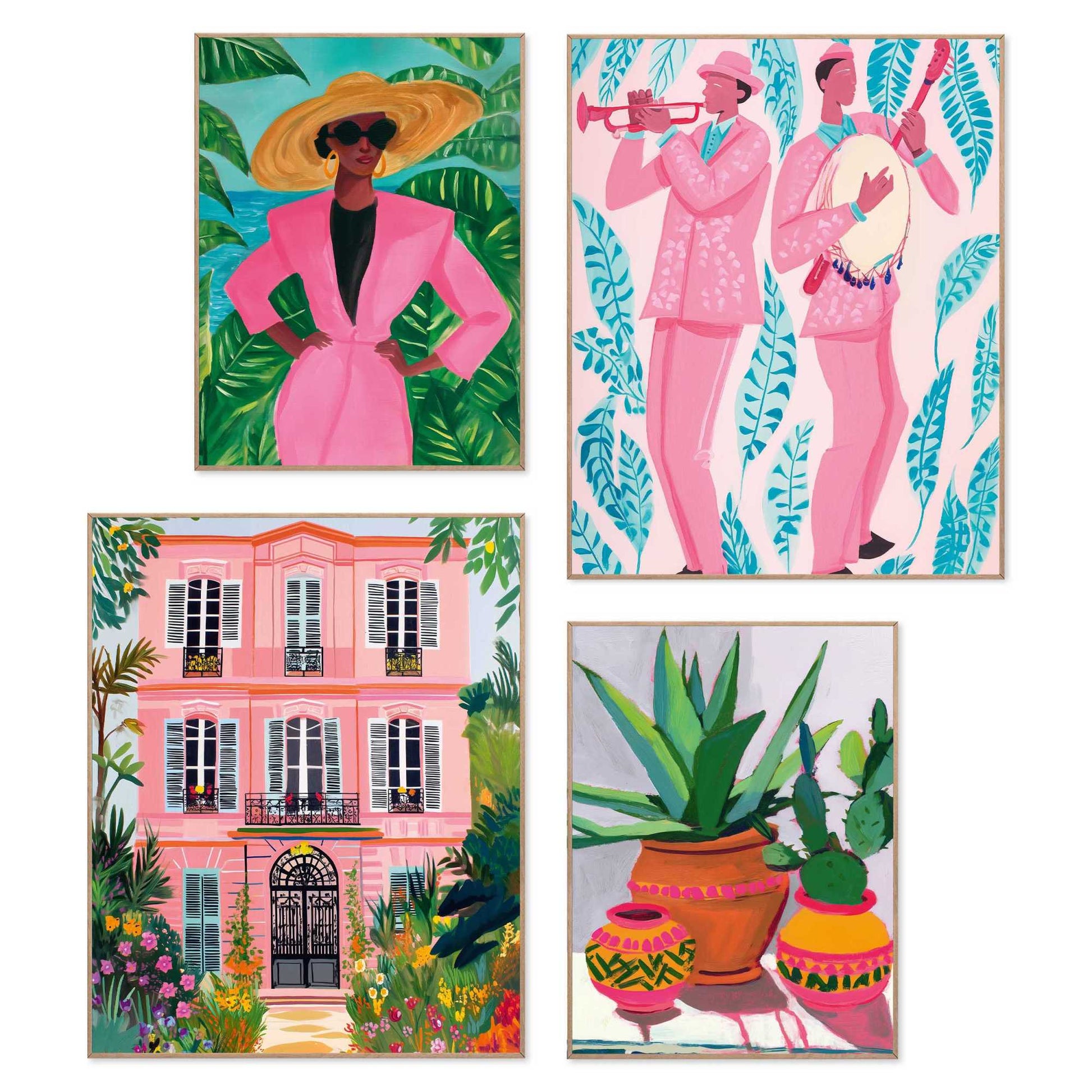 Framed Poster Cuban Feelings Set 50x40