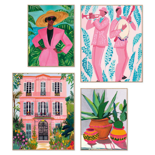 Framed Poster Cuban Feelings Set 50x40