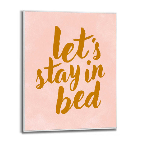 Framed Poster Stay in Bed 50x40