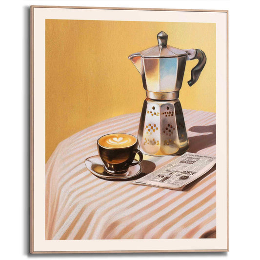 Framed Poster Warm Coffee Morning 50x40