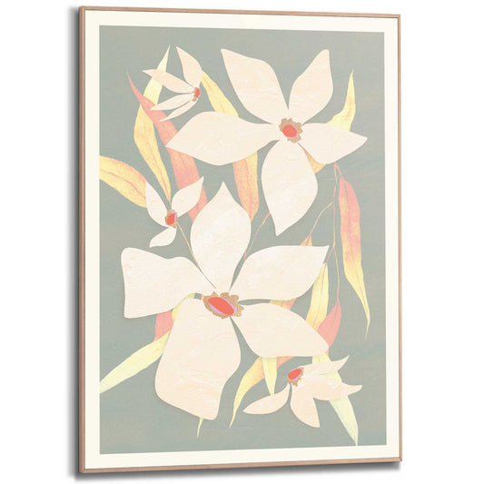 Framed Poster Frangipani Spring - multi 70x50