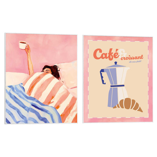 Framed Poster Breakfast Set 50x40