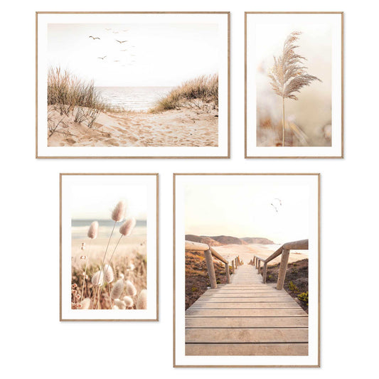 Framed Poster Best Beach Set 40x30
