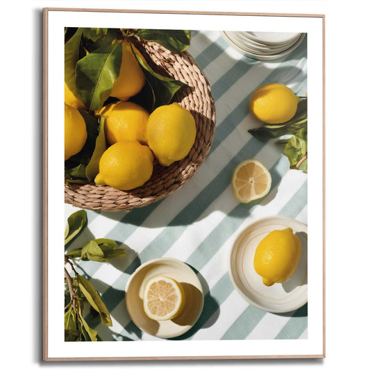 Framed Poster Lemon Table 50x40