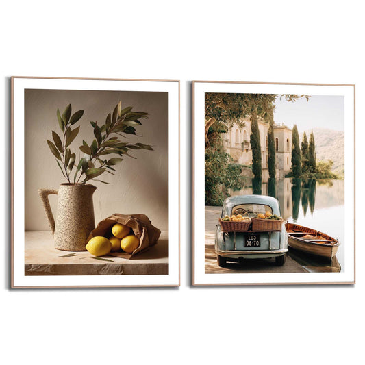 Framed Poster Italian Set 40x50