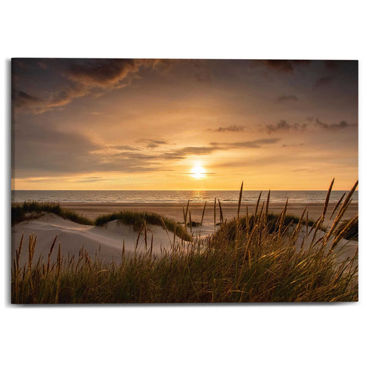 Canvas Sunset at the beach 50x70