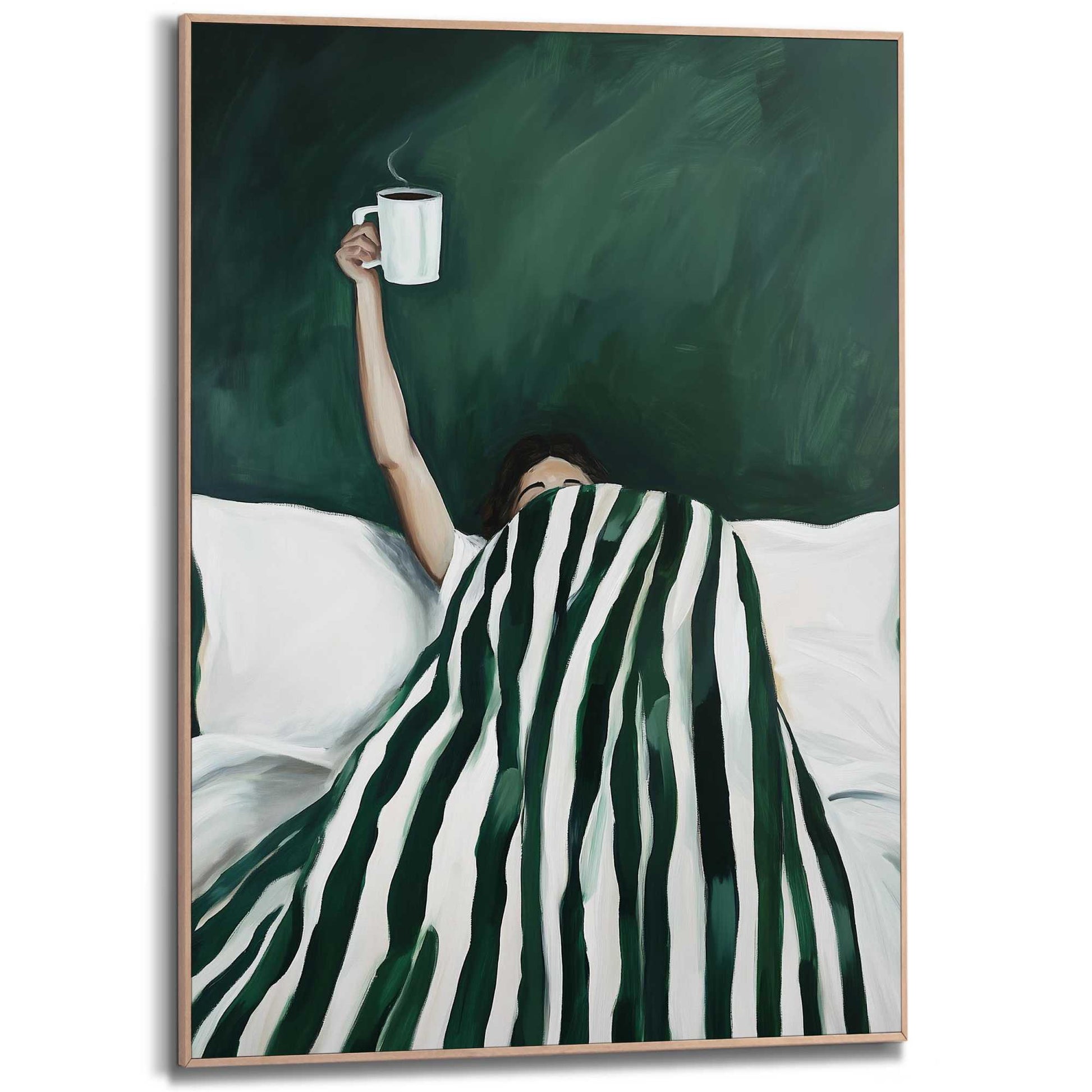 Framed Poster Coffee in bed 70x50