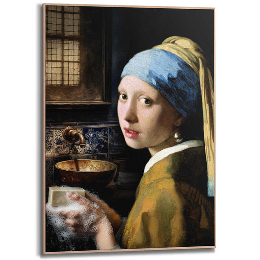 Framed Poster Wash your hands 70x50