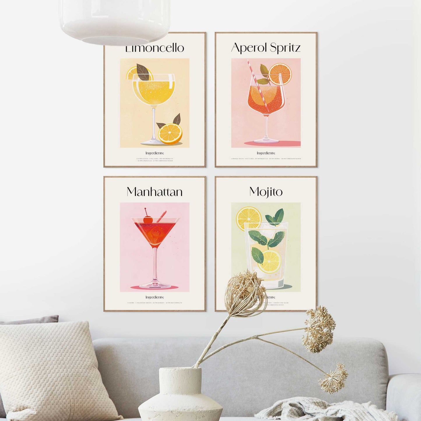 Framed Poster Cocktail time 40x30