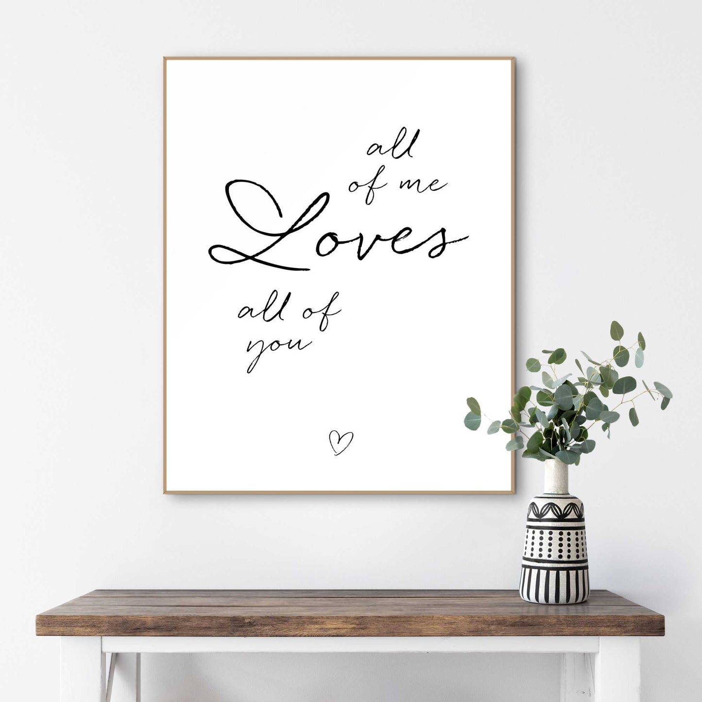 Framed Poster All of me 50x40