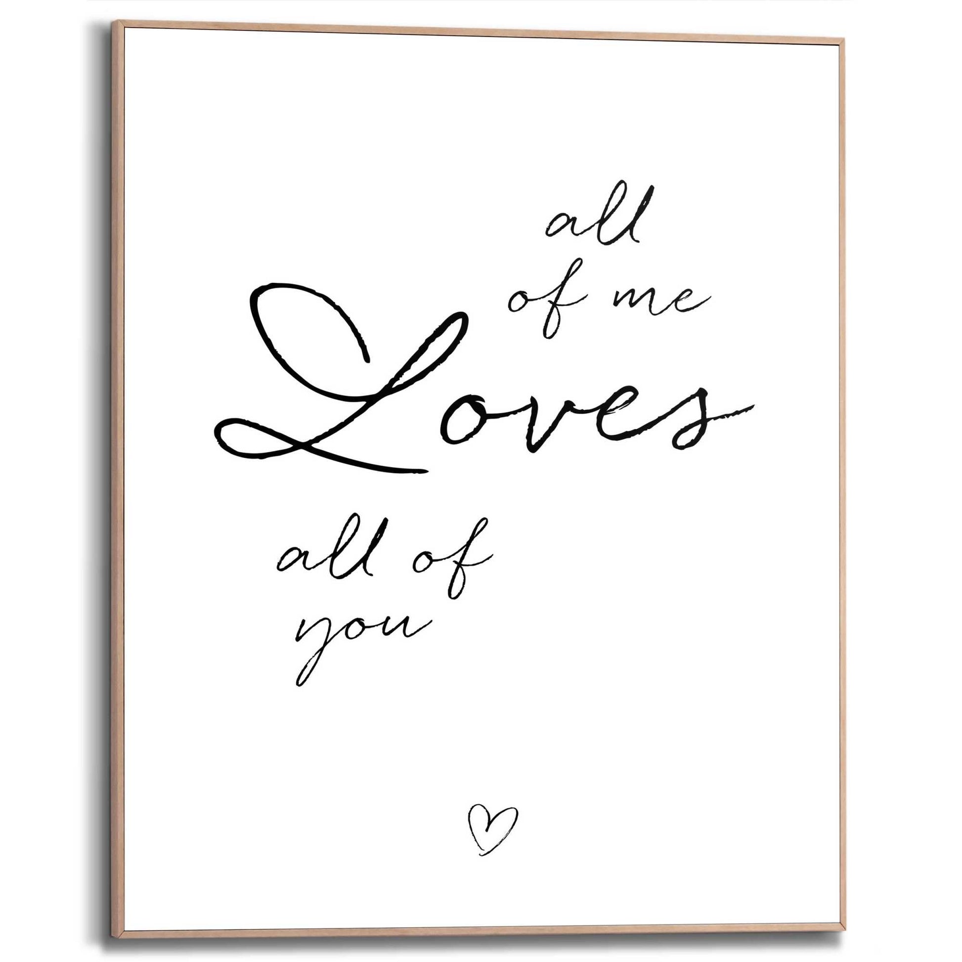 Framed Poster All of me 50x40