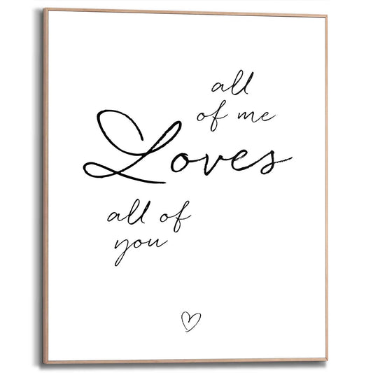 Framed Poster All of me 50x40