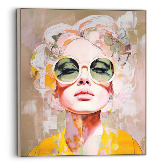 Framed Art Box Pink portrait 80x67