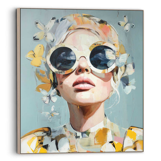 Framed Art Box Butterfly vision 80x67
