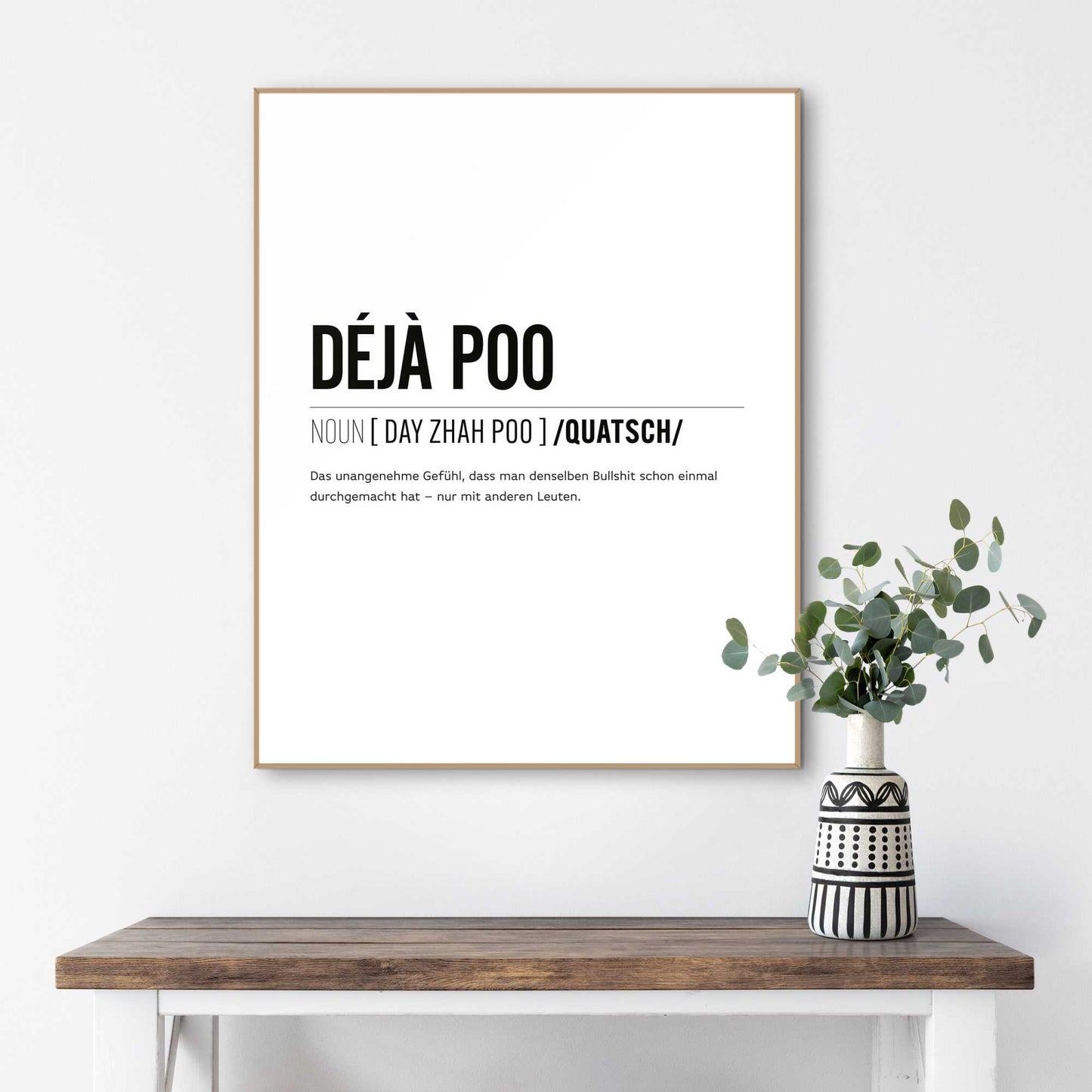 Framed Poster Déjà vu 50x40