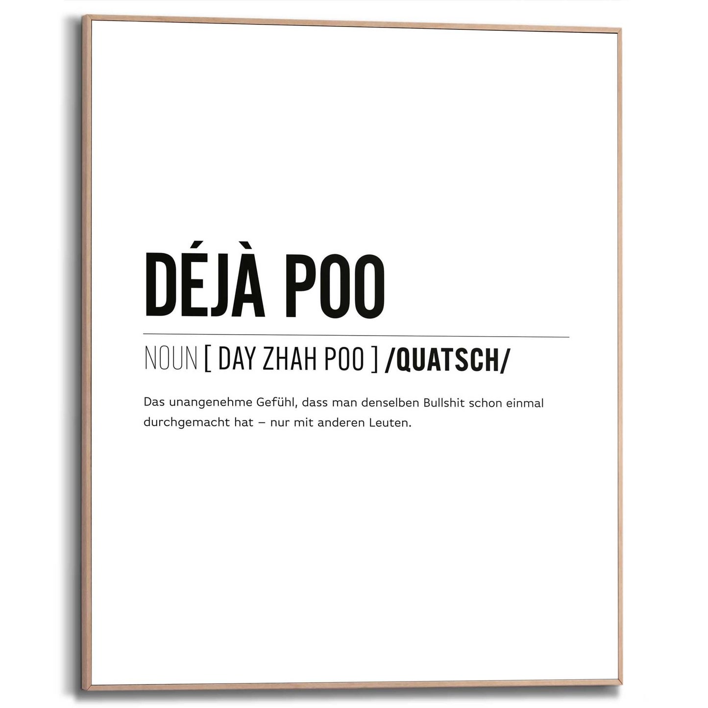 Framed Poster Déjà vu 50x40