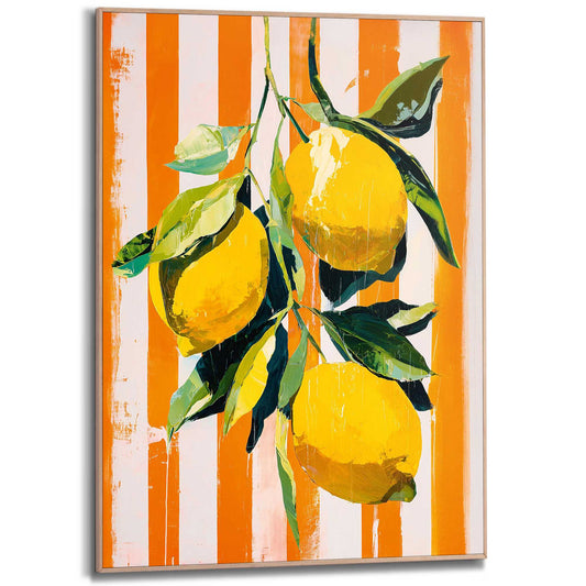 Framed Poster Lemons 70x50